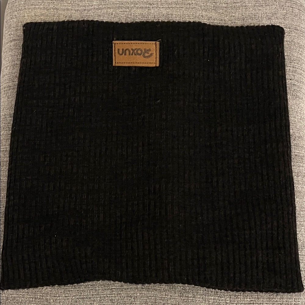 NWOT Black Fleece-Lined Neck Gaiter Face Mask - Picture 5 of 5